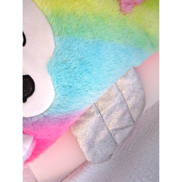 Justice Llama Unicorn Rainbow Pillow-Missing Mini Plush In Pouch 15" - Kellytoy - Picture 7 of 12